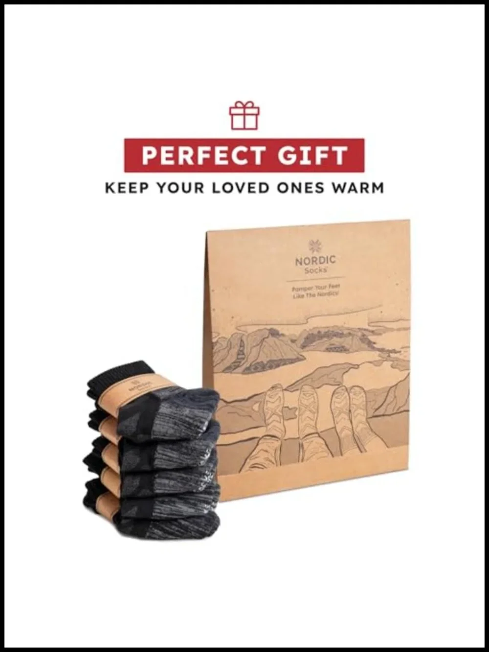 Merino Wool Hiking Socks 5-Pack Unisex Anti-Blister Moisture-Wicking